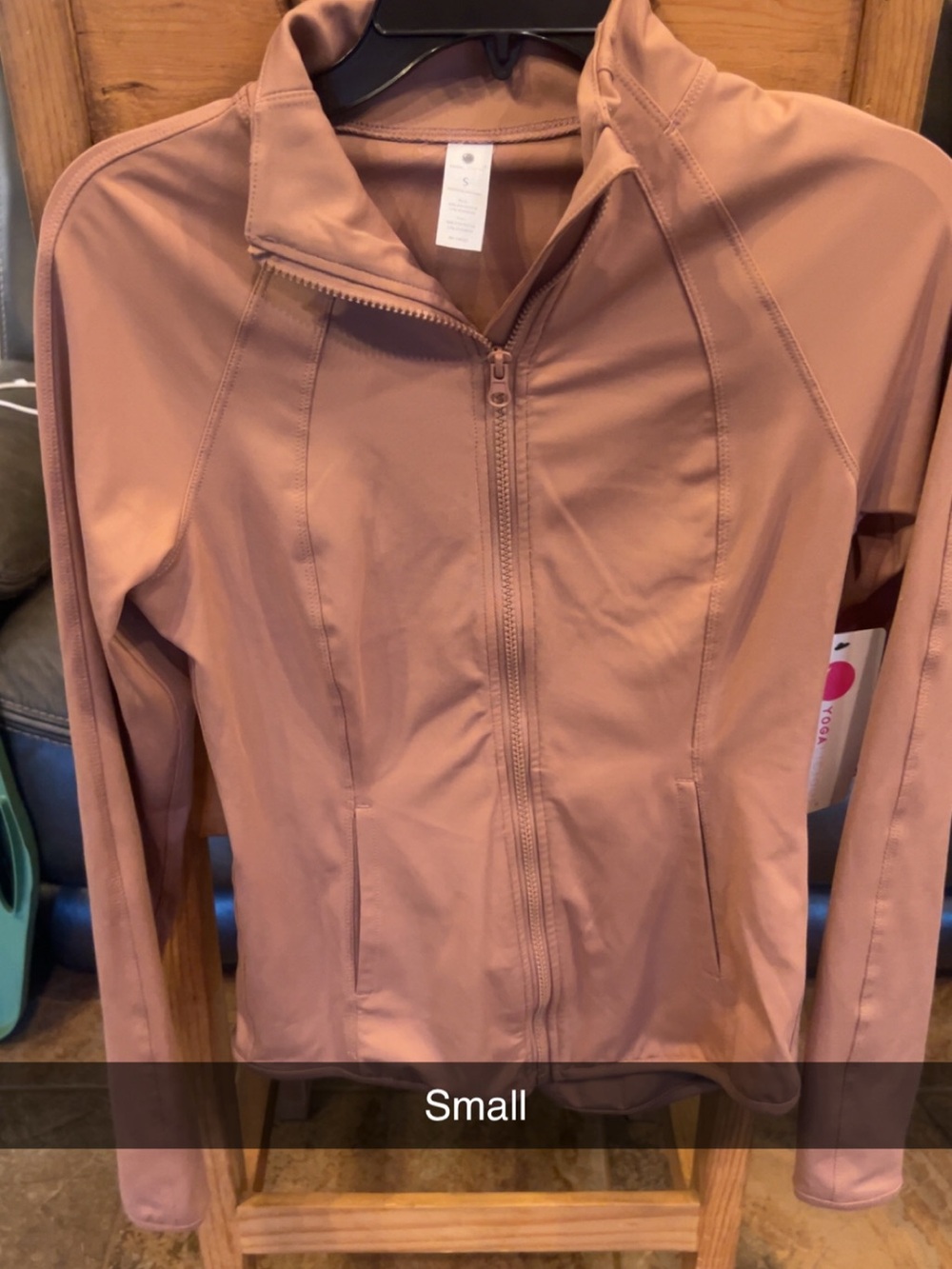 Women's Zip-Front Active Jacket in Dusty Rose